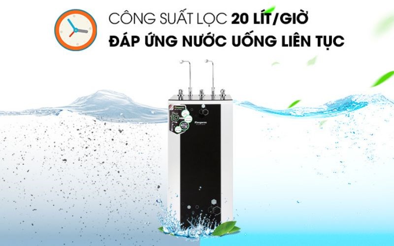 M&aacute;y lọc nước R.O n&oacute;ng nguội lạnh Hydrogen Kangaroo KG10A4VTU 10 l&otilde;i 