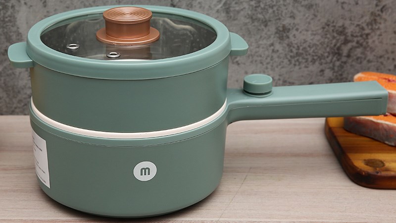 Ca nấu đa năng Mishio MK-271 1.5 l&iacute;t xanh