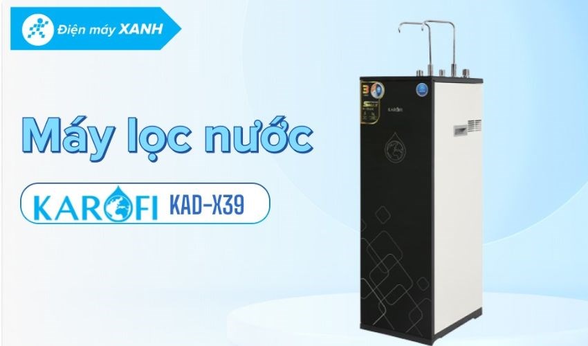 Máy lọc nước RO nóng nguội lạnh Karofi KAD-X39 10 lõi