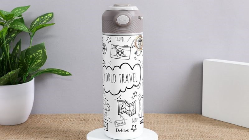 B&igrave;nh giữ nhiệt inox 450 ml Delites Y65