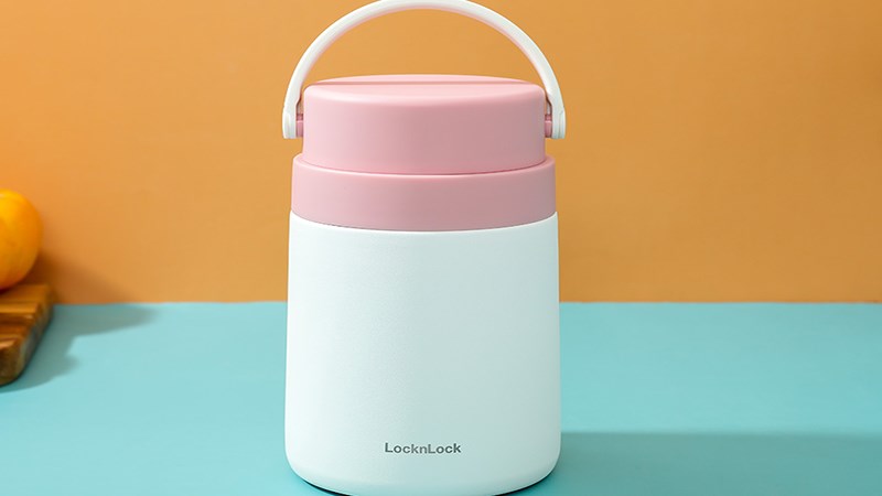 B&igrave;nh đựng thức ăn giữ nhiệt inox 700 ml Lock&Lock LHC8042PIK