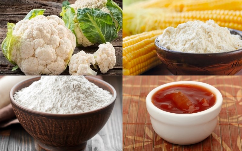 Hình nguyên liệu làm KFC chay