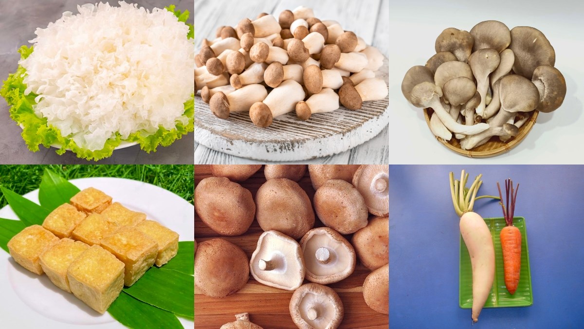 Nguyên liệu cách nấu mì quảng chay