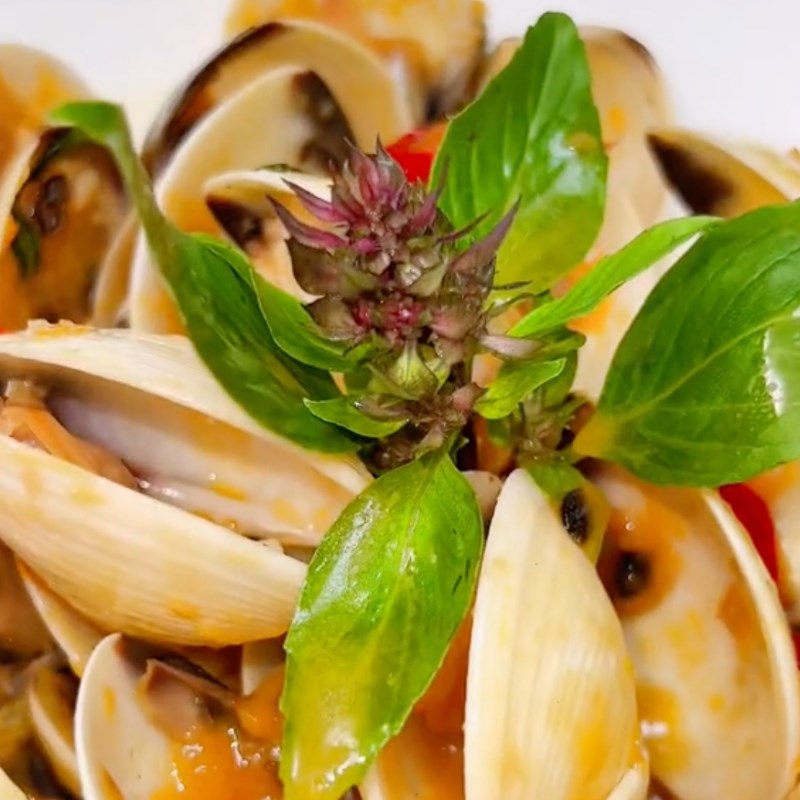 Bước 4 Thành phẩm Nghêu sốt chanh dây