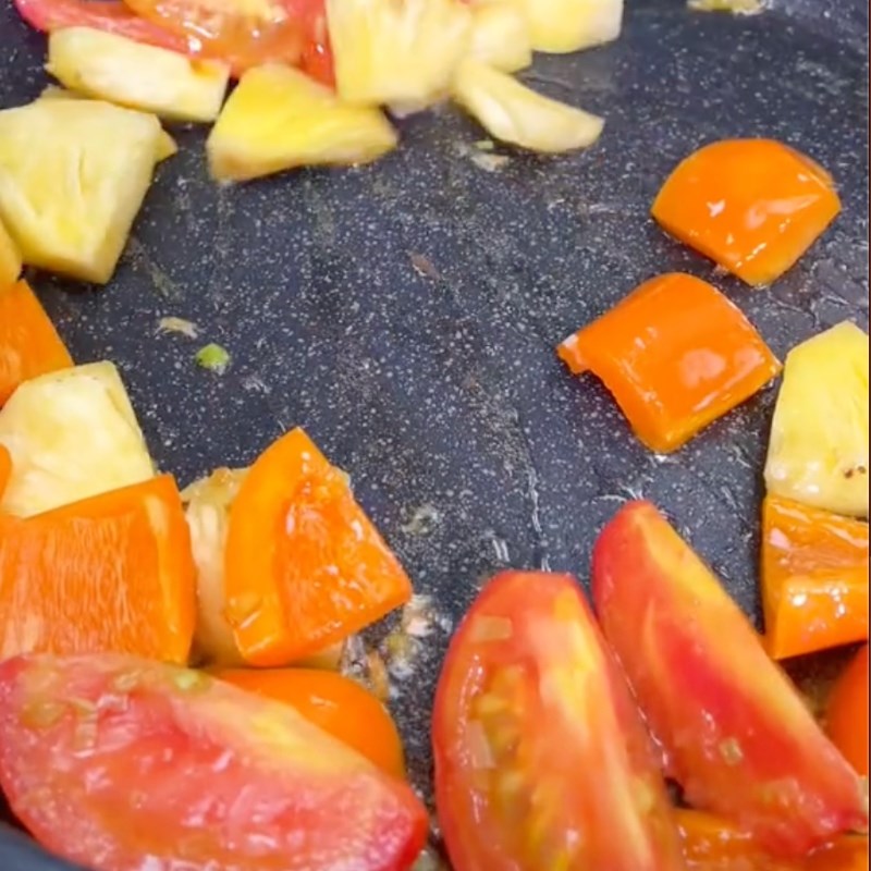 Bước 3 Nấm xào chua ngọt Nấm đùi gà xào chua ngọt