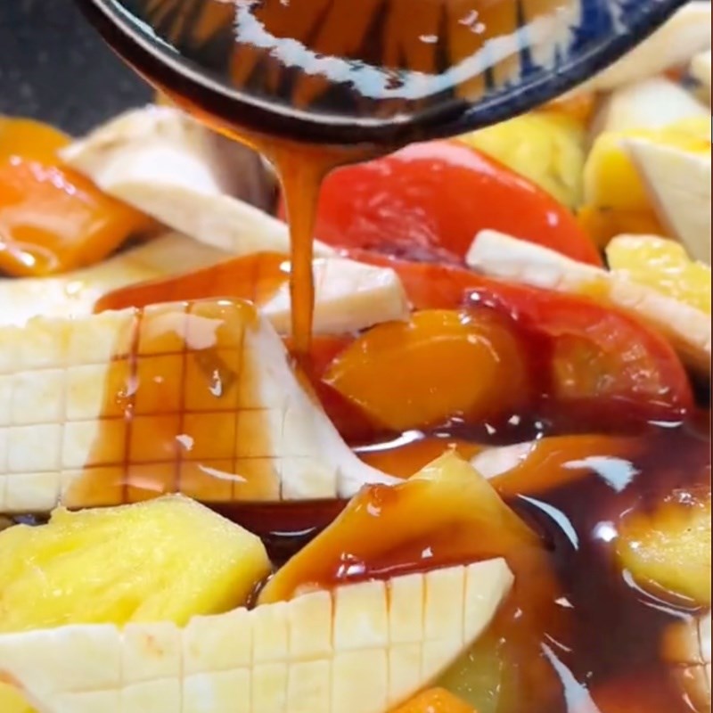 Bước 3 Nấm xào chua ngọt Nấm đùi gà xào chua ngọt