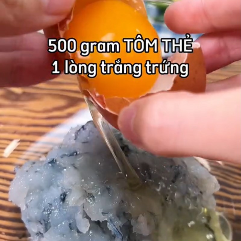 Bước 1 Chuẩn bị nguyên liệu Tôm viên phô mai (Công thức được chia sẻ từ Tiktok Vào bếp cùng Điện máy XANH)