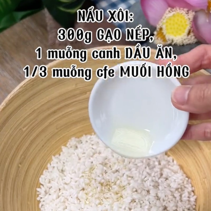 Bước 2 Hấp xôi Xôi bát bửu chay (Công thức được chia sẻ bởi Tiktok Bếp chay XANH)