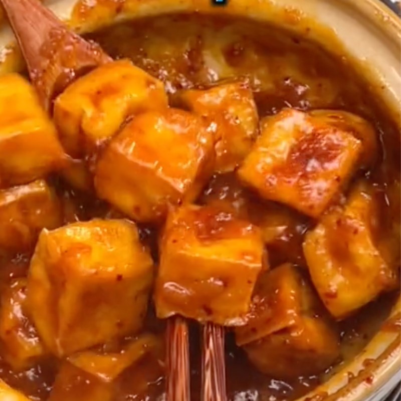 Bước 2 Kho đậu hũ với tương hột Đậu hũ kho tương (Công thức từ kênh Tiktok Bếp chay XANH)