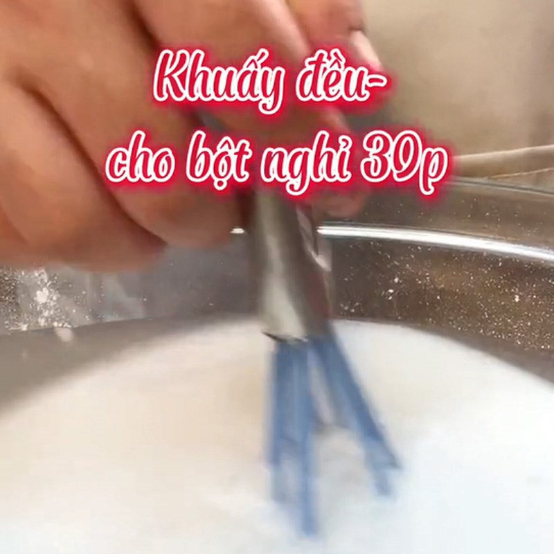 Bước 3 Làm bánh đúc nóng Bánh đúc (Công thức được chia sẻ từ TikTok Vào bếp cùng KitchenAZ)