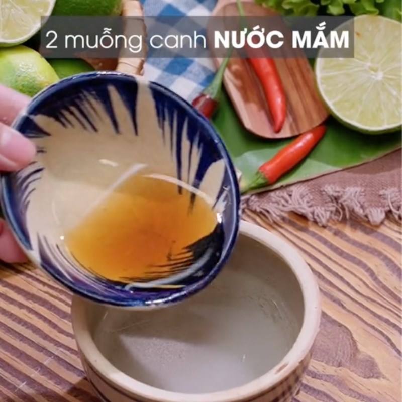 Bước 5 Làm nước mắm chấm kèm bánh Bánh tôm chiên khoai lang (Công thức từ kênh TikTok Vào bếp cùng Điện máy XANH!)
