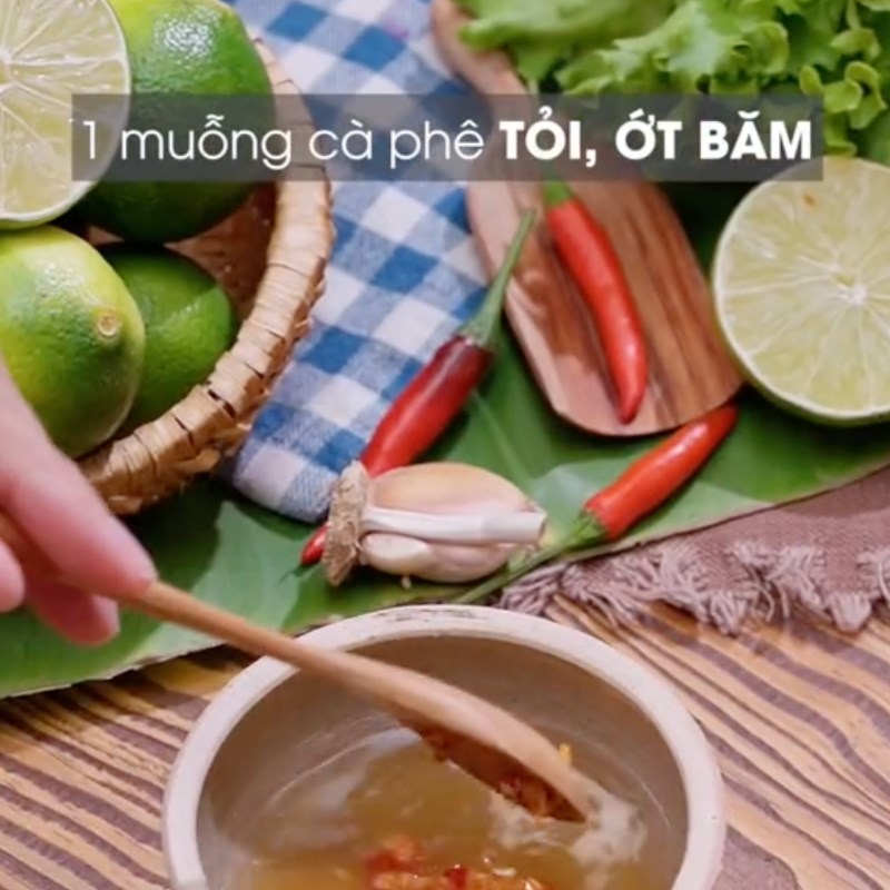 Bước 5 Làm nước mắm chấm kèm bánh Bánh tôm chiên khoai lang (Công thức từ kênh TikTok Vào bếp cùng Điện máy XANH!)