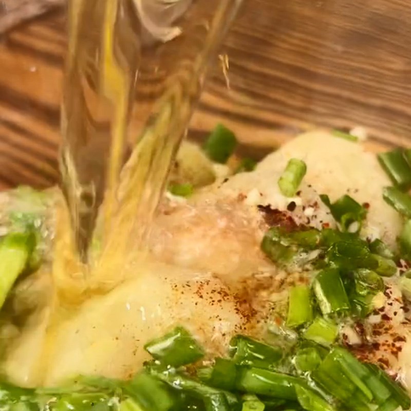 Bước 4 Làm nước sốt Bánh khoai tây hình nấm