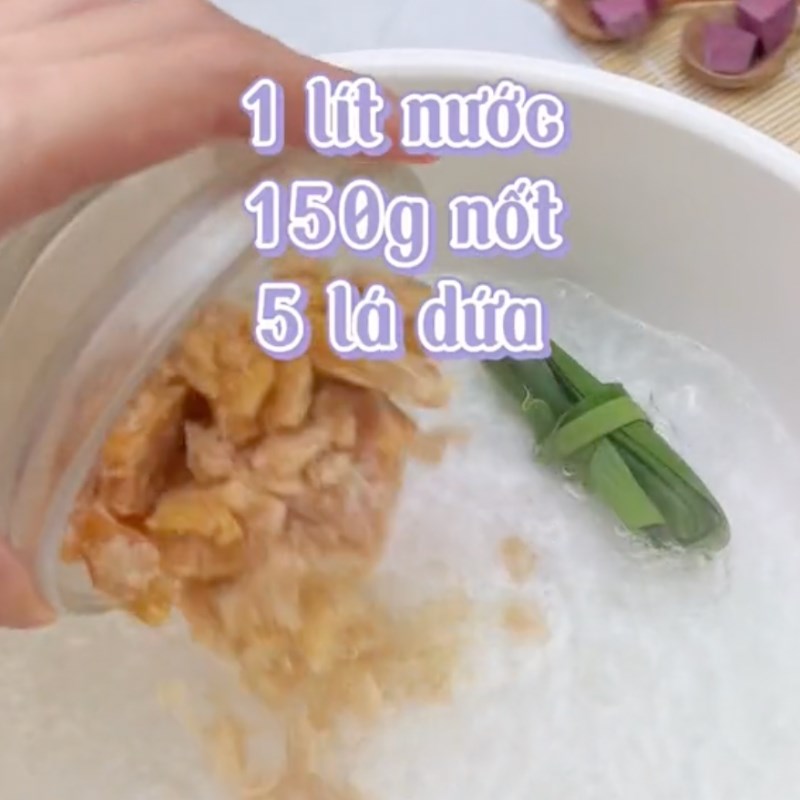 Bước 3 Nấu chè khoai môn dẻo Chè khoai môn dẻo