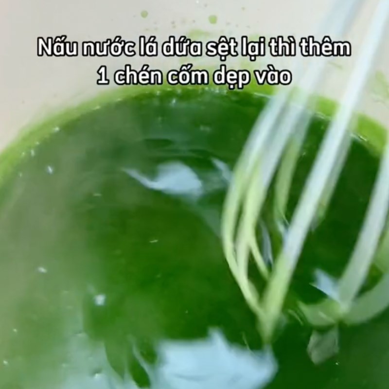 Bước 4 Nấu cốm non Sữa chua phô mai cốm non (Công thức từ kênh tiktok Vào bếp Cùng Điện máy XANH)