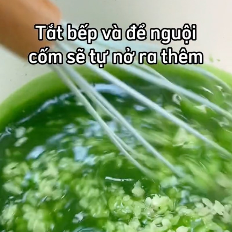 Bước 4 Nấu cốm non Sữa chua phô mai cốm non (Công thức từ kênh tiktok Vào bếp Cùng Điện máy XANH)