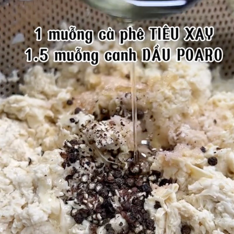 Bước 2 Nêm gia vị tàu hủ kỹ Chả lụa tàu hủ ky tươi (Công thức được chia sẻ bởi Tiktok Bếp chay XANH)