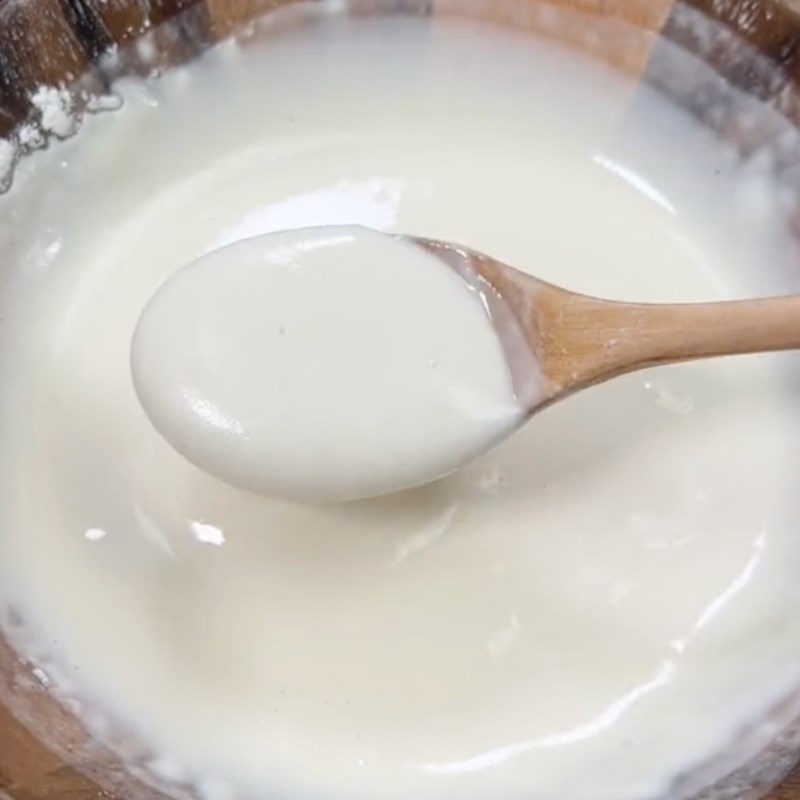 Bước 2 Pha bột Nấm bào ngư chiên giòn kèm nước chấm me (Công thức được chia sẻ bởi Tiktok Bếp chay XANH)