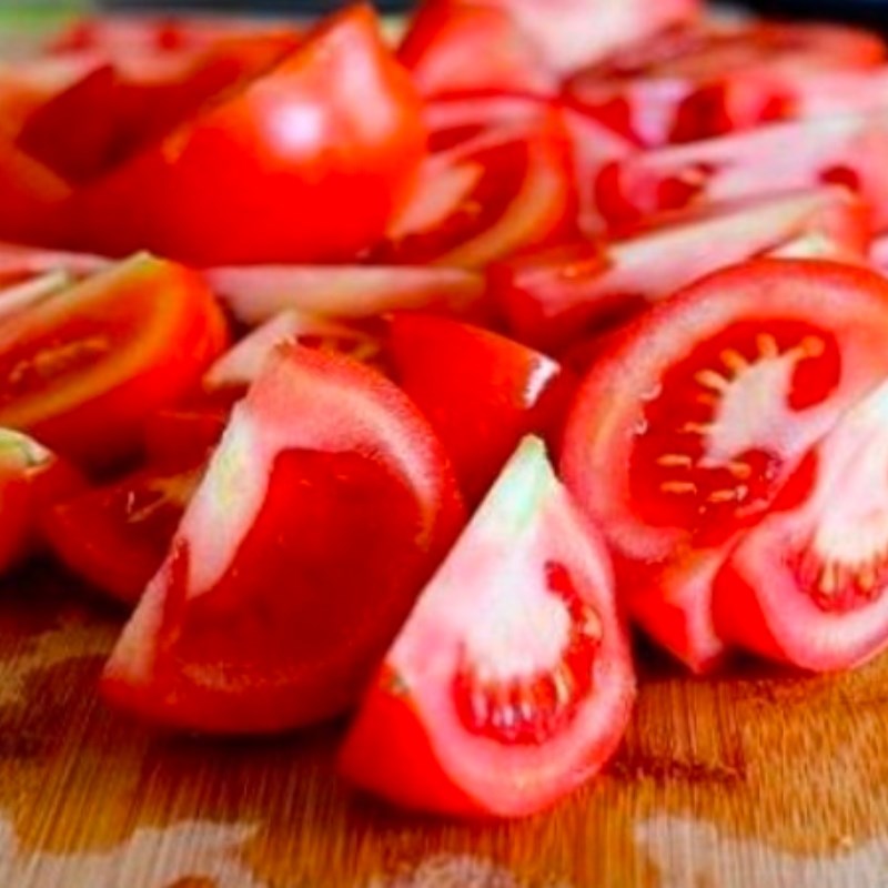 Bước 1 Sơ chế nấm và nguyên liệu khác Nấm đùi gà xào chua ngọt