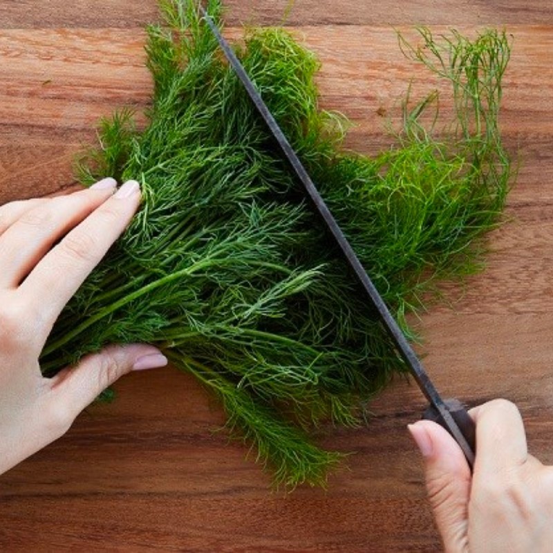 Bước 1 Sơ chế nguyên liệu Chả nấm thì là rong biển