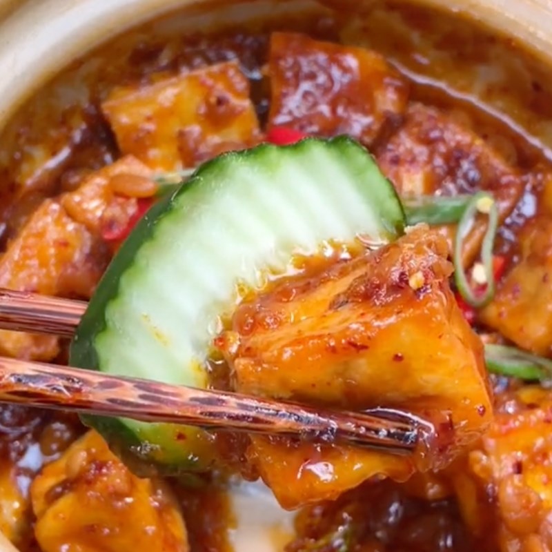 Bước 3 Thành phẩm Đậu hũ kho tương (Công thức từ kênh Tiktok Bếp chay XANH)
