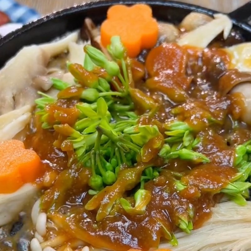 Bước 4 Thành phẩm Nấm né chay (Công thức từ kênh Tiktok Bếp chay XANH)