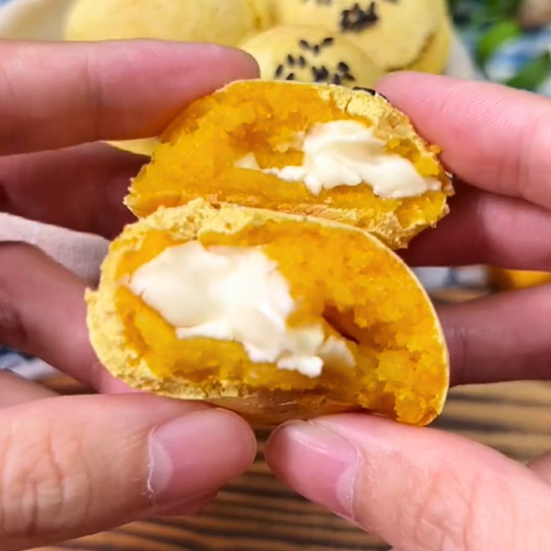 Bước 4 Thành phẩm Bánh mochi bí đỏ phô mai