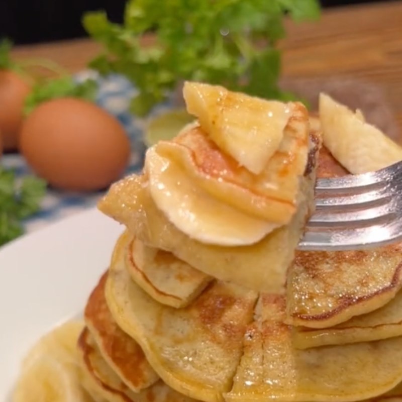 Bước 4 Thành phẩm Pancake chuối