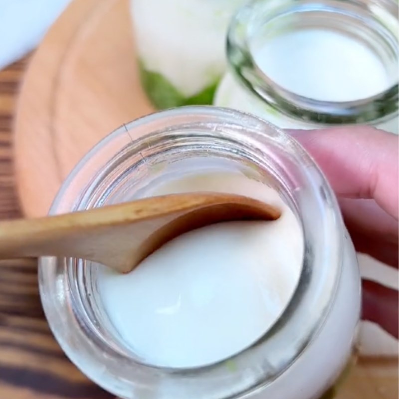 Bước 6 Thành phẩm Sữa chua phô mai cốm non (Công thức từ kênh tiktok Vào bếp Cùng Điện máy XANH)