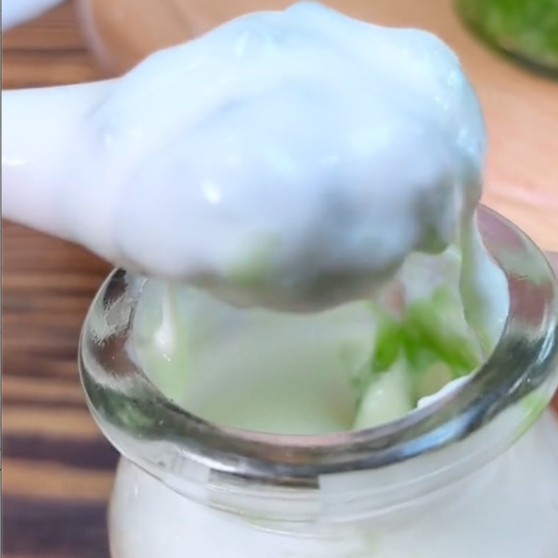 Bước 6 Thành phẩm Sữa chua phô mai cốm non (Công thức từ kênh tiktok Vào bếp Cùng Điện máy XANH)