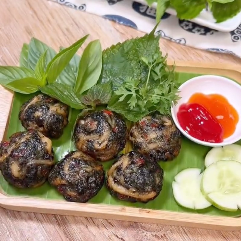 Bước 4 Thành phẩm Chả nấm thì là rong biển