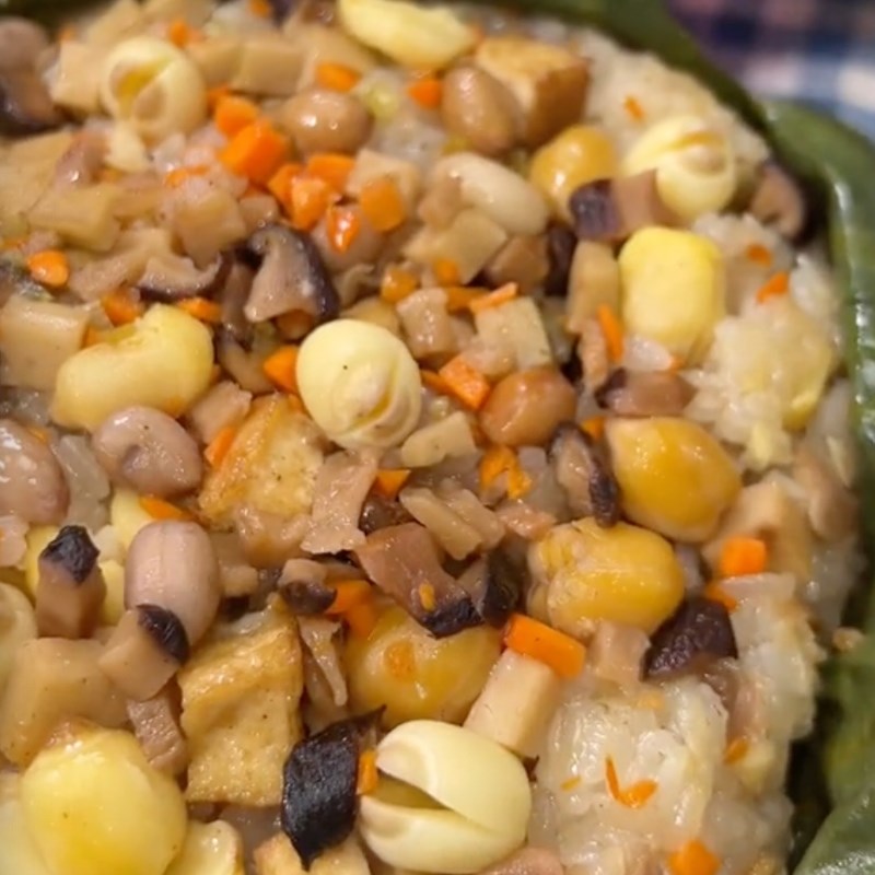 Bước 6 Thảnh phẩm Xôi bát bửu chay (Công thức được chia sẻ bởi Tiktok Bếp chay XANH)