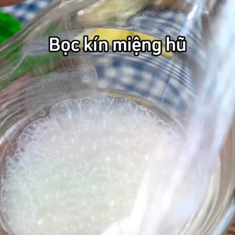 Bước 3 Ủ sữa chua phô mai Sữa chua phô mai cốm non (Công thức từ kênh tiktok Vào bếp Cùng Điện máy XANH)