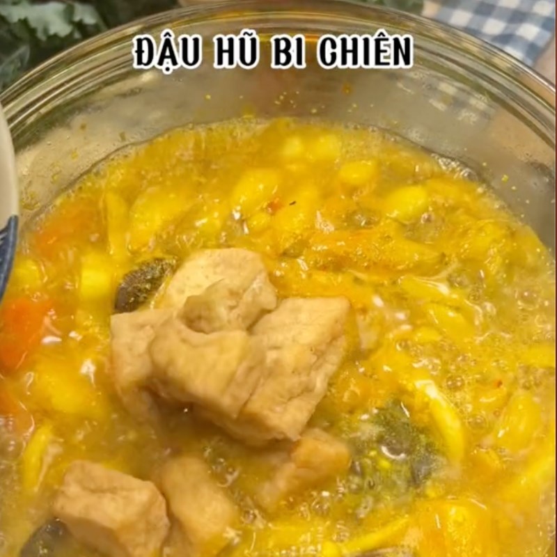 Bước 2 Nấu nước dùng Mì quảng chay (Công thức được chia sẻ bởi Tiktok Bếp chay XANH)