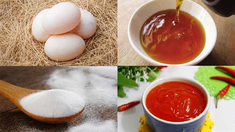 Nguyên liệu món ăn hột vịt lộn nướng