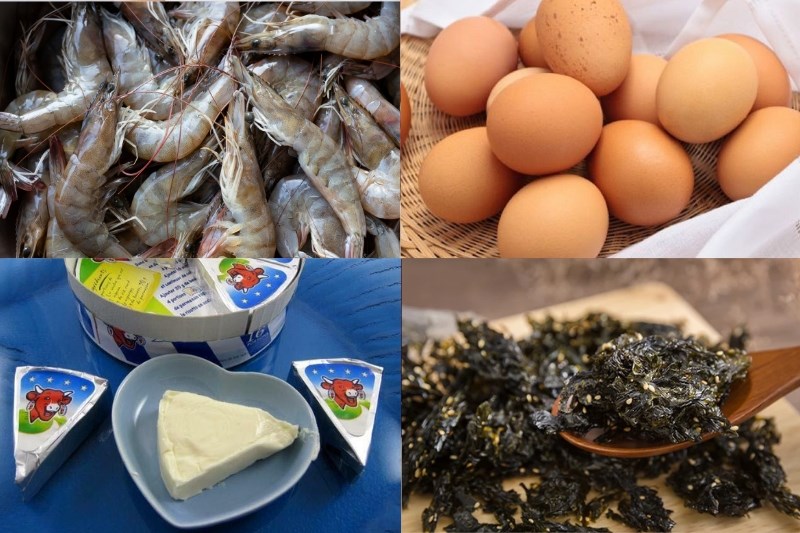 Nguyên liệu món ăn tôm viên phô mai