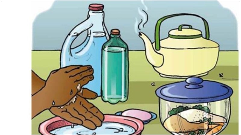 Thực hiện ăn chín uống sôi để hạn chế nguồn lây
