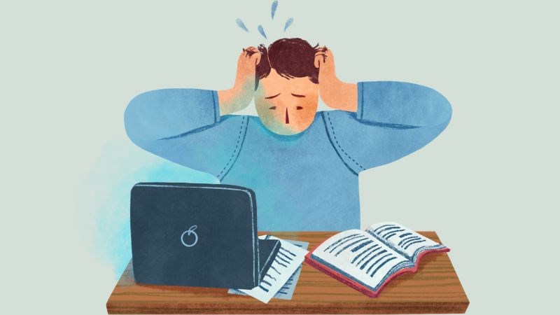 Trạng thái tinh thần căng thẳng, stress có thể gây ra chứng ngủ gà