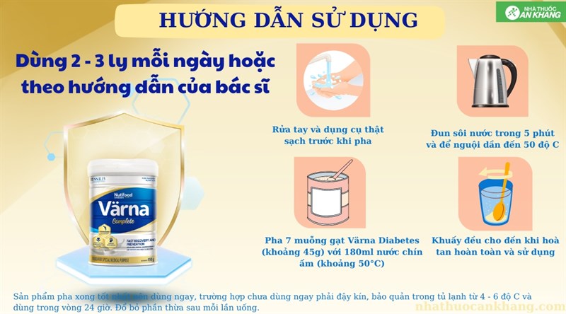 Sữa bột Nutifood Varna Complete phục hồi sức khỏe cho người ốm, bệnh (850g)