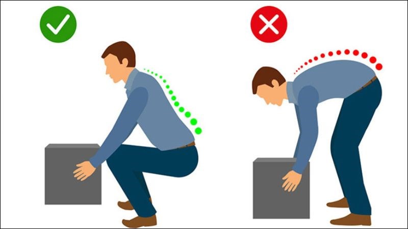 Mang vác vật nặng sai tư thế có thể đẩy nhanh quá trình thoái hóa xương khớp