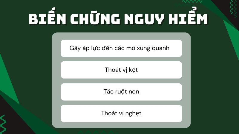 Thoát vị bẹn nên được điều trị kịp thời để tránh tiến triển thành các biến chứng nghiêm trọng Thoát vị bẹn nên được điều trị kịp thời để tránh tiến triển thành các biến chứng nghiêm trọng