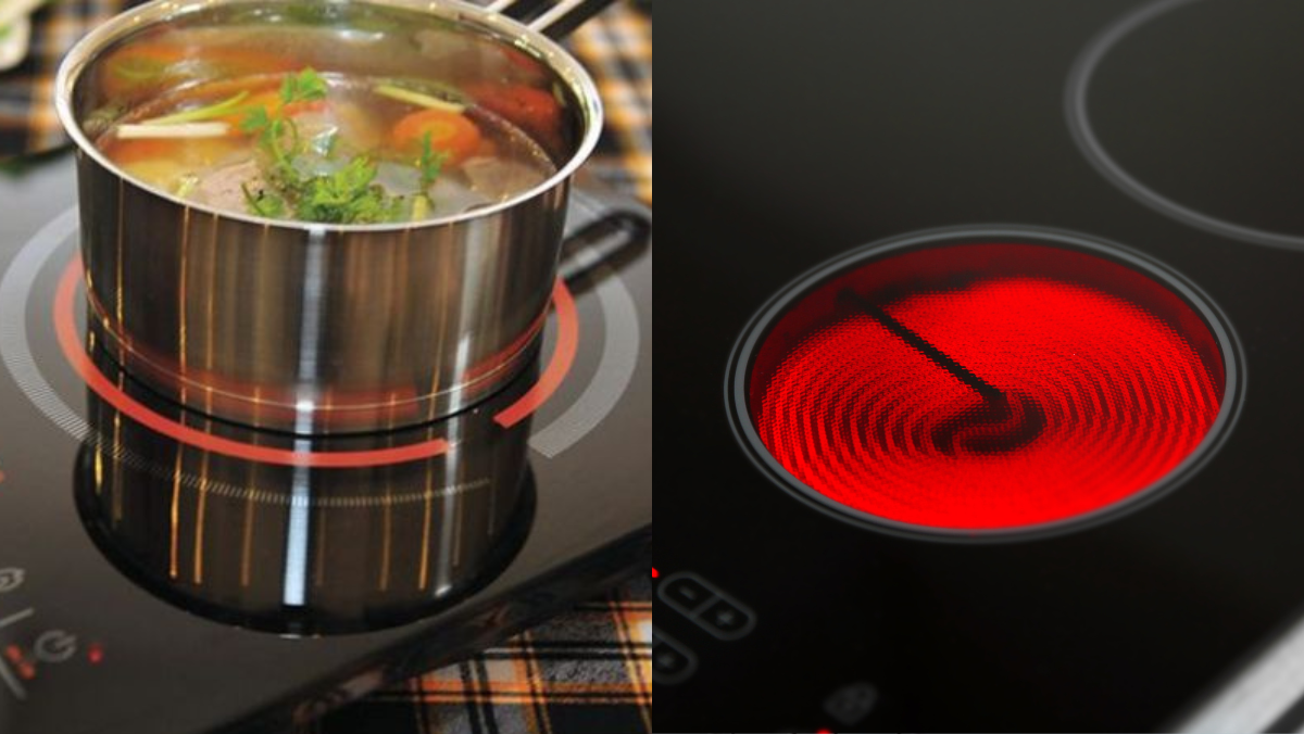 Phân biệt bếp hồng ngoại sử dụng mâm nhiệt và Halogen