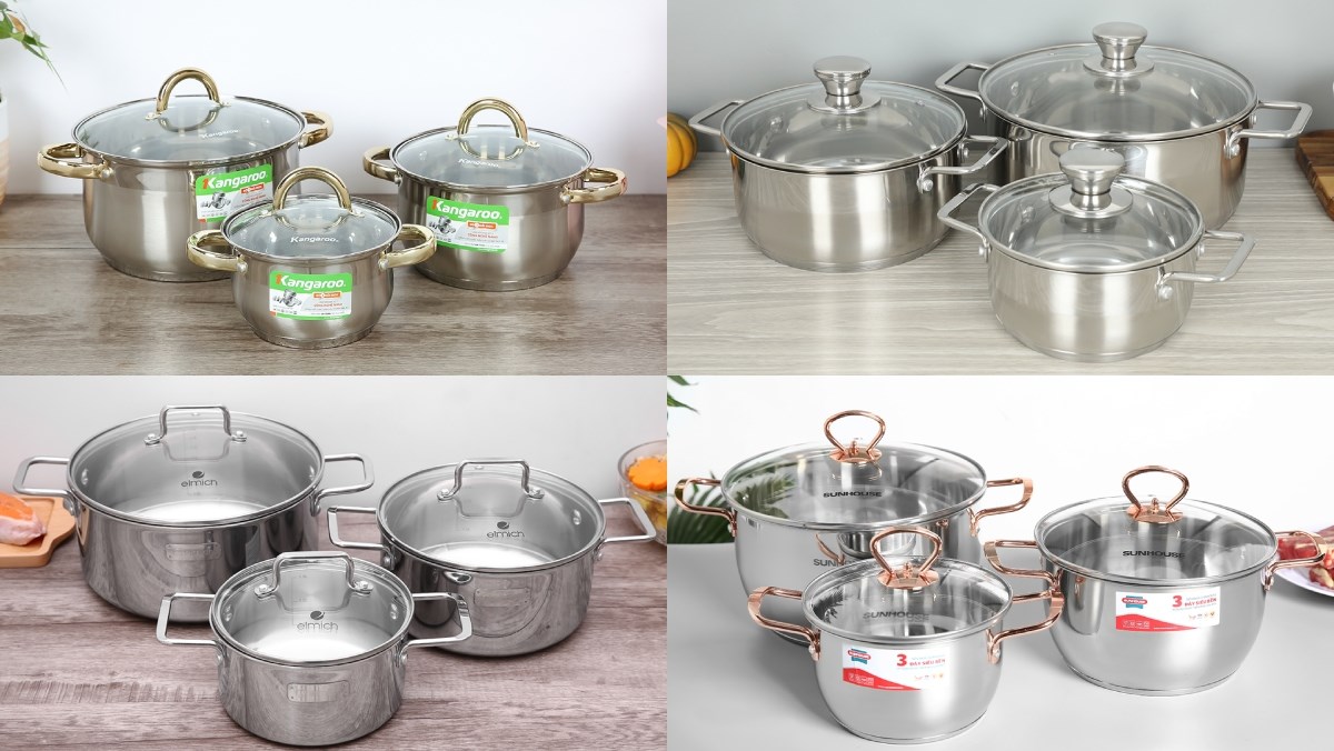 các bộ nồi nấu bếp từ giá rẻ