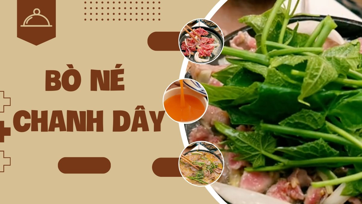 Bò né chanh dây (Công thức từ kênh tiktok Vào bếp cùng Điện máy XANH)