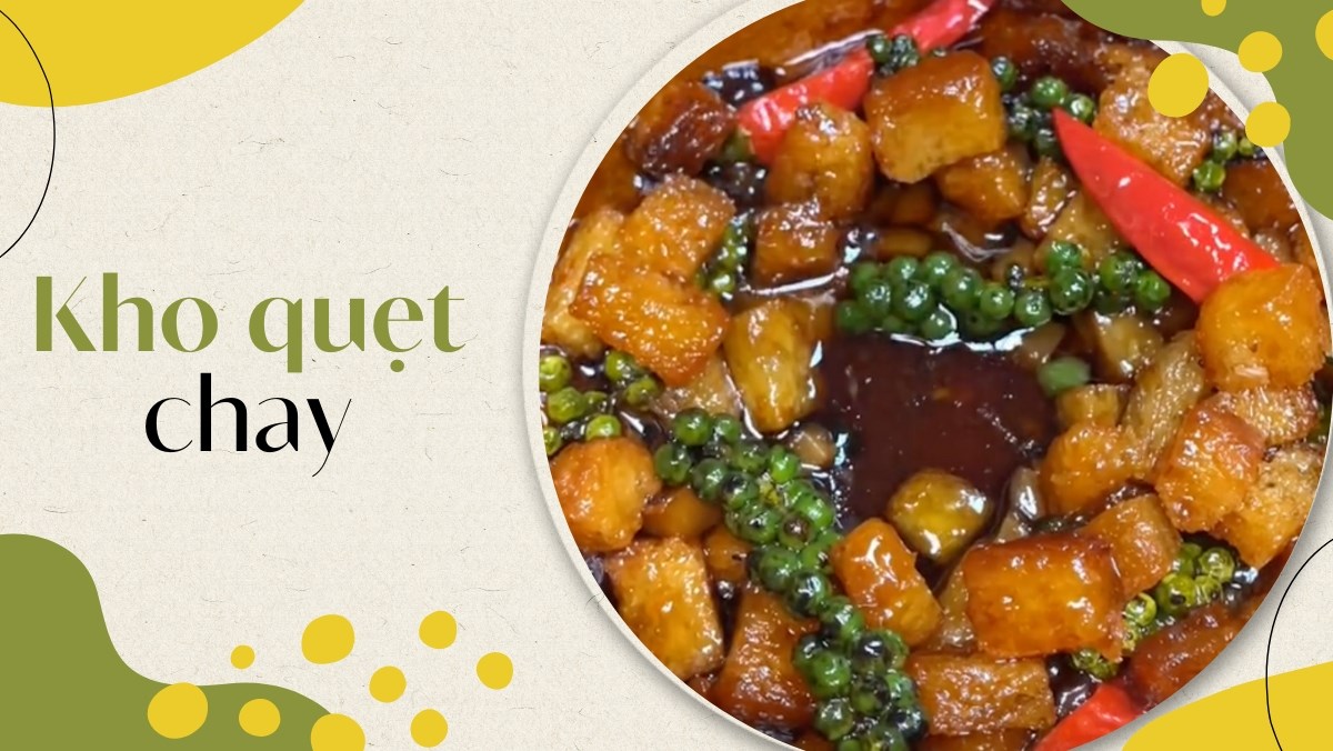 Kho quẹt chay bằng nấm đùi gà