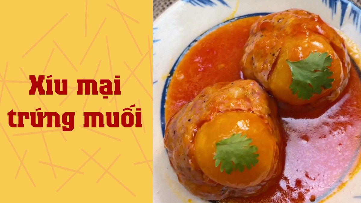 Xíu mại trứng muối (Công thức được chia sẻ từ TikTok Vào bếp cùng Điện máy XANH)