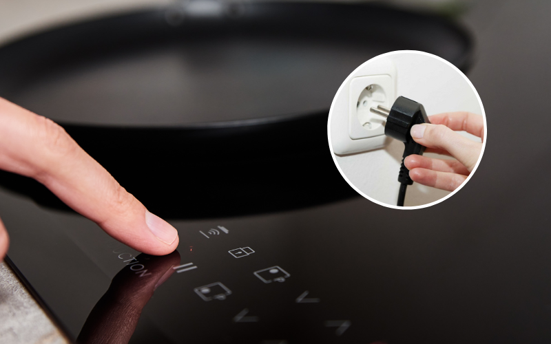 Bảng điều khiển của bếp từ không phản hồi
