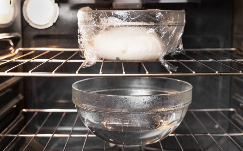 C&aacute;ch ủ bột bằng l&ograve; nướng đơn giản