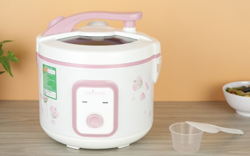Nồi cơm điện nắp g&agrave;i Crystal 1.8 l&iacute;t X2522