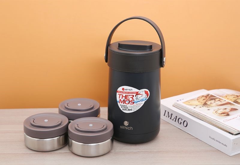  B&igrave;nh đựng thức ăn giữ nhiệt inox 1500 ml Elmich EL3129
